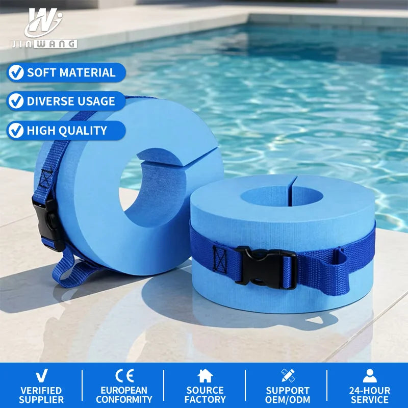EVA Water Aerobics Float Ring Fitness Pool Exercise Weights Set Water Ankles Arms Belts with Adjustable Swim Fitness Training MegaBDM
