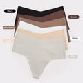 Hot and Popular Sexy Ladies Middle Waist Seamless Breathable Underwear Panties Invisible Bikini T-Back Thongs for Women