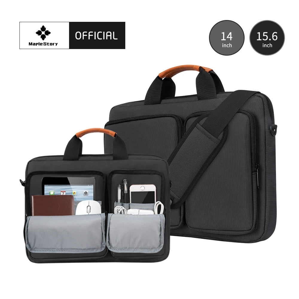 2023 Hot Selling 14 15.6 Inch Waterproof Polyester Briefcase Bag Notebook Handbag Business Shoulder Sleeve for Men Women Top