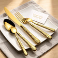 Wholesale Luxury 304 Stainless Steel Flatware Set Premium Gold Dining Utensils Business Gifts Spoon Fork Knife Super Mirror