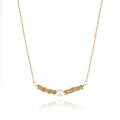 Customized Bohemian Style Women's Stainless Steel Pearl Choker Necklace Fashionable Jewelry