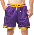Fashionable Embroidery Logos Custom Mesh Breathable Basketball Shorts