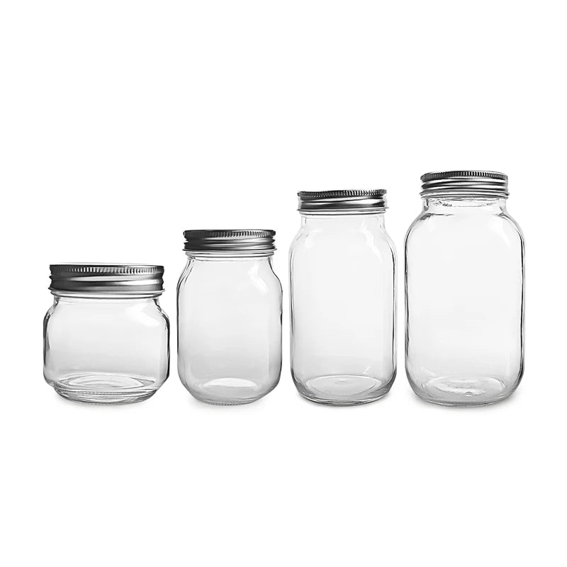 250ml 500ml 750ml 1000ml 2000ml Storage Jars Set Kitchen Use Condiments Jars Set Wholesale
