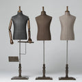 Hot Selling Suede Male Upper Half Body Mannequin