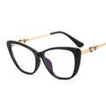 Metal Blue Light Blocking Glasses 2023 Girl Eye Glass Cat Eye Eyeglasses