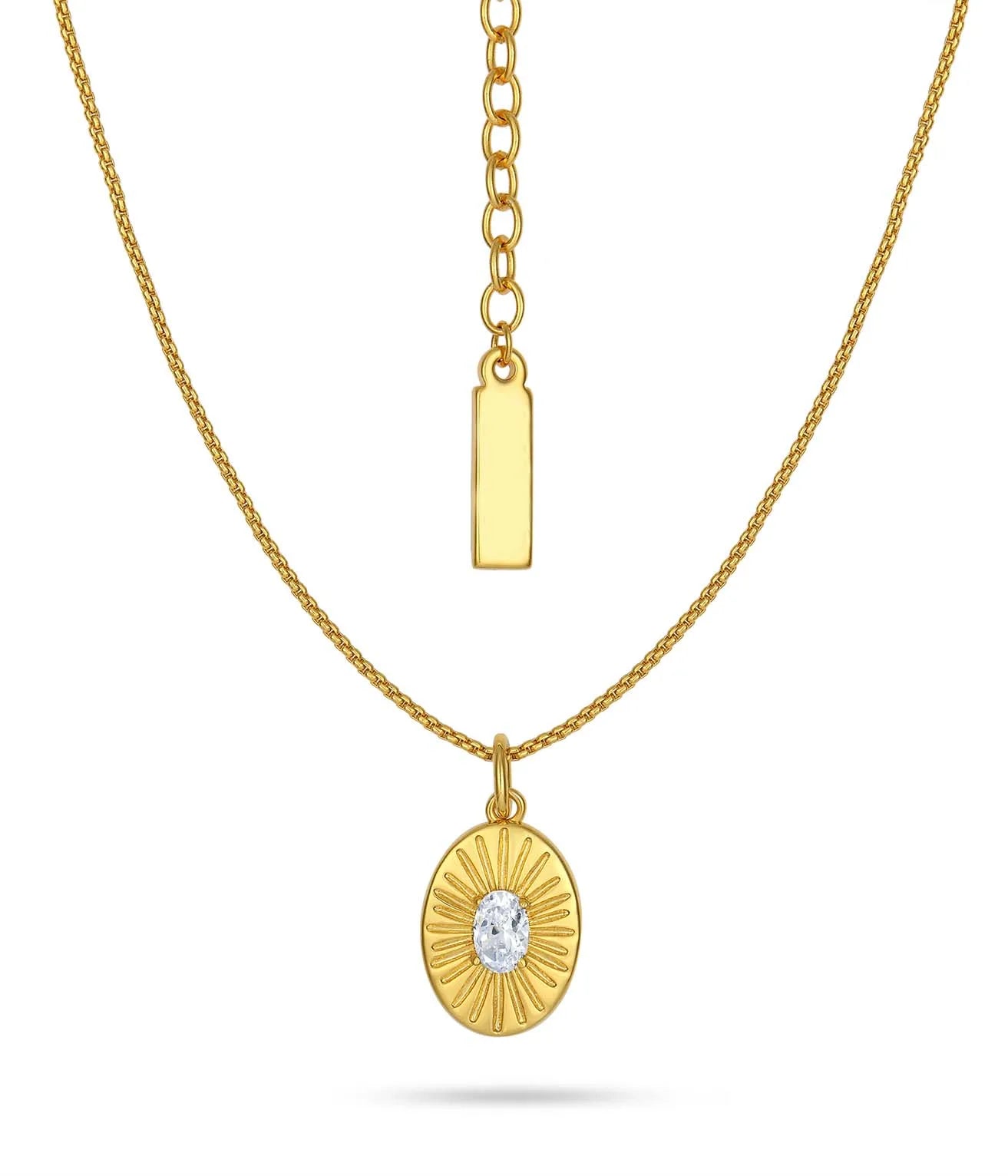 QX Manufacturer Custom OEM Fine Jewelry 18K Gold Plated 925 Sterling Silver Zircon Women Necklaces