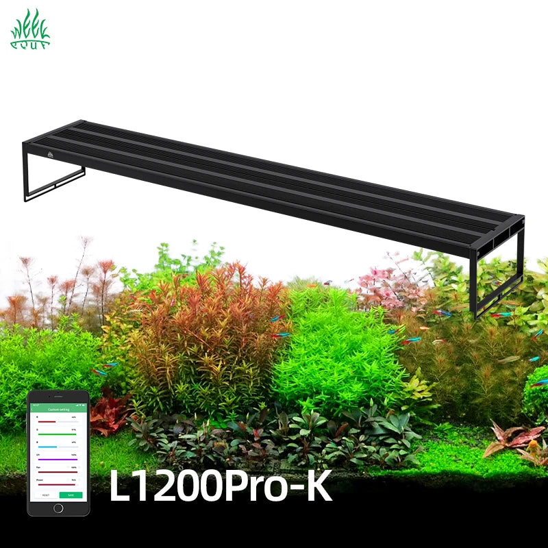 Hot Sale WEEK AQUA L Series Aquarium Light Led 4ft tank Aquarium 1200mm Led Aquarium Light for Tropical Fish tank