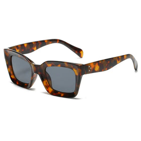 Custom Logo New Fashion Women Luxury Brand Square Sun Glasses Retro Vintage Designer Shades Sunglasses 2026