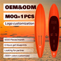 Unisex High-Performance 120L Downwind Carbon Foilboard Customized Clear Epoxy Fiberglass EPS Included Fin for Water Surfing