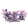 Custom 7-Piece Dungeons & Dragons Set Polyhedral Solid Glitter Metal Dice for DND Games