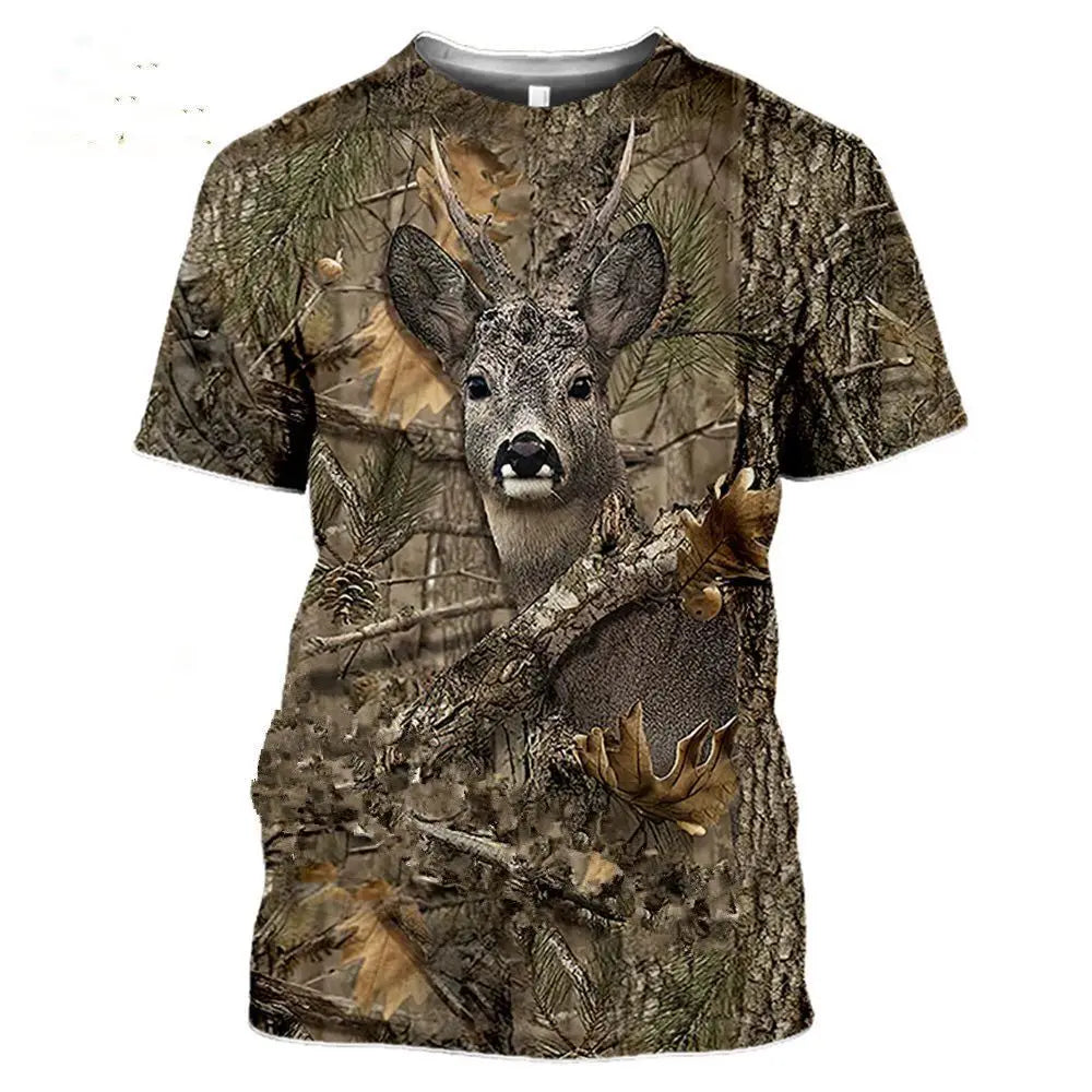 Hunting Shirt T-Shirt T Blank Camo Shirts for Men Fishing Pig Duck Hunt Camouflage Casual 3D
