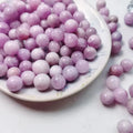 Wholesale Price High Polished Natural Healing Stones Gemstone Kunzite Crystal Mini Ball Sphere