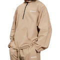 Men's Custom Indoor Tracksuit-Polyester/Cotton Yarn Dyed Knitted Fabric Silk Screen Printed Breathable Casual Spring Wear