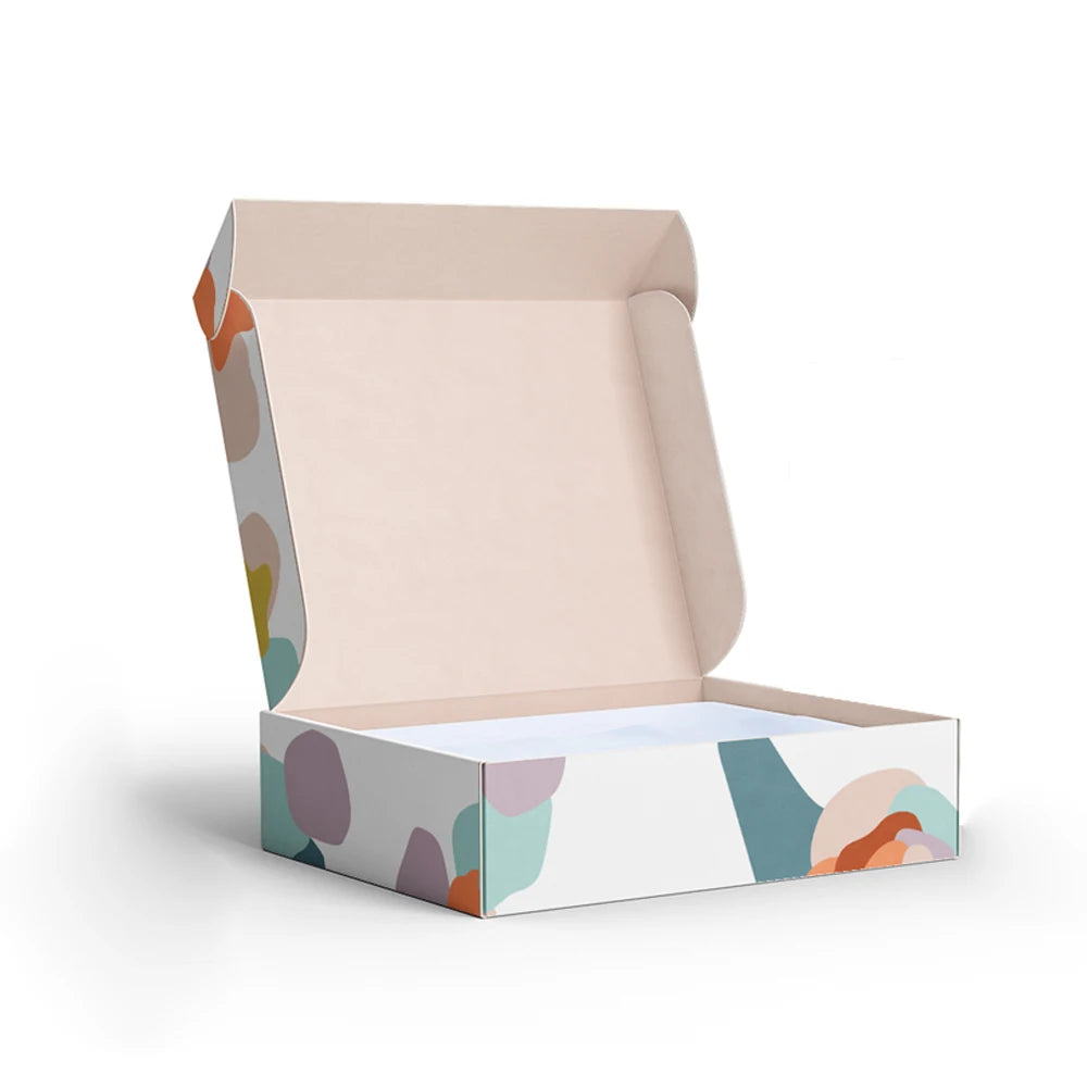 Glossy Black Shipping Small Mailer Boxes with Custom logo Cardboard Packaging Box for Dress