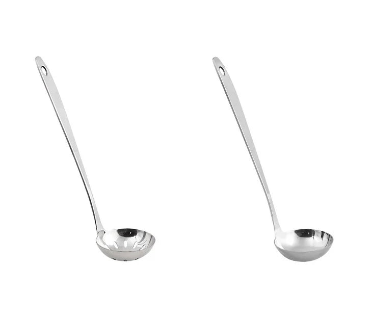 Stainless Steel Soup Cooking Spoon with Handle for Kitchen