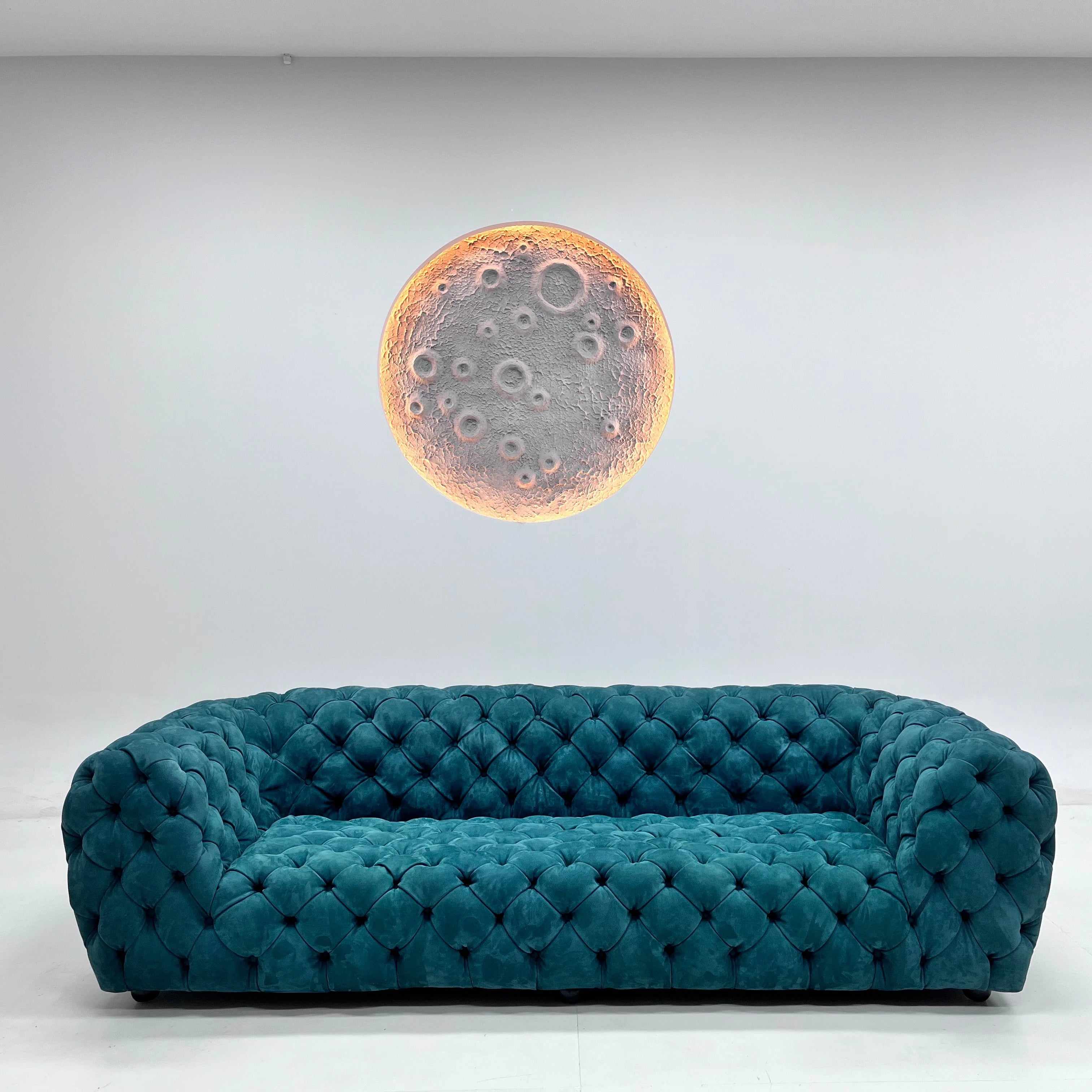Italy Modern Furniture Velvet Chesterfield Sofa Set for Living Room