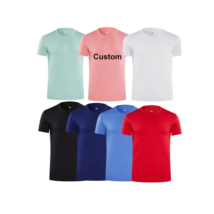 Custom T Shirt Printing Blank T-shirt With Logo Summer Mens Custom Heavyweight T Shirt Large Size Loose Custom Ice Silk T-shirts