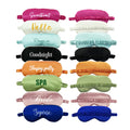 Custom Logo Fashion Eye Mask with Elastic Band Luxury Silk Satin Sleeping Casual Soft Smooth Outdoor Beauty Use All Seasons