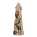 Halter Bodycon Dress Custom logo Shell Pattern Long Dress Directly Fashion Casual Dress Wholesale