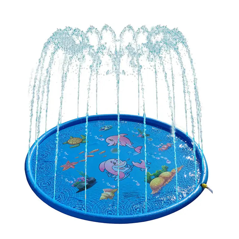 Wholesale 68 Inch Sprinkler Mat Portable PVC 170cm Blue Splash Pool for Pet Swimming Outdoor Home & Commercial Use