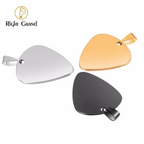 Fashion Personality Customized Guitar Pick Pendant Necklace Jewelry for Boyfriend Gift