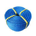 HDPE 3 Strands Rope Plastic Twisted PP Packaging PE Fishing Rope