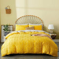 Solid Color Custom Cedding Set Comfortable Cotton Tufted Duvet Cover Set