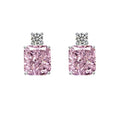 Fashion Engagement Wedding Lady Stud Earrings Iced Out Prong 925 Sterling Silver Claw Set Zircon Stud Earrings