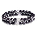 8MM Custom Bracelet Hematite Magnetic Round Bead Bracelet Ring Collar Chakra Women's Health Jewelry
