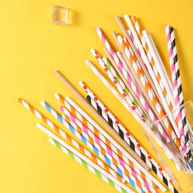 Wholesale Eco-Friendly Biodegradable Disposable Straw Paper Straw for Juice Feature Straw Paper