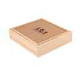 Luxury Wood Cake Food Storage Box Left Cover Wooden Gift Cake Display Packing Box