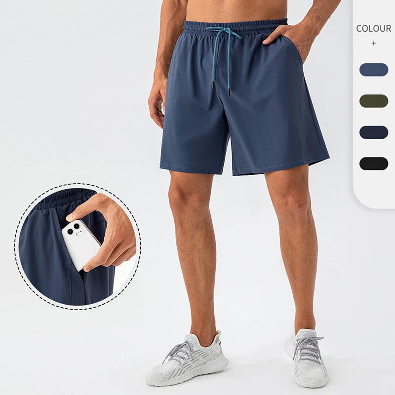 Men's Summer Quick Dry Breathable Sports Shorts Loose Relaxed Outdoor Running Training Fitness Capris Shorts