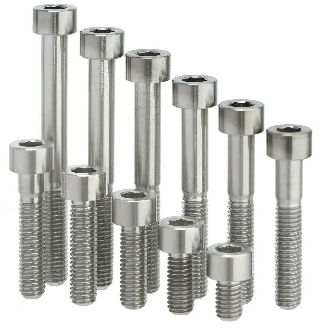 M3 M4 M5 M6 M8  M10 10 15 20 25 30 35 40 45 50 55 60mm TC4 Allen Key Screws Taper Cone Socket Head Titanium Bolts