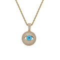 CN389 Bling Bling Brass Setting CZ Hip Hop Necklace Iced Out Jewelry