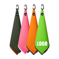 Custom Magnetic Golf Towel Different Shape Microfiber Waffle Golf Towels Magnet Golf Towel
