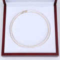 Zhuji Natural White 5-6mm Freshwater Potato Pearl Necklace for Gift Giving