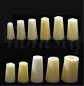 Tapered Conical Silicone Bung Stopper Laboratory Solid Glass Test Tube Hollow Plug Intake Hose Cream White