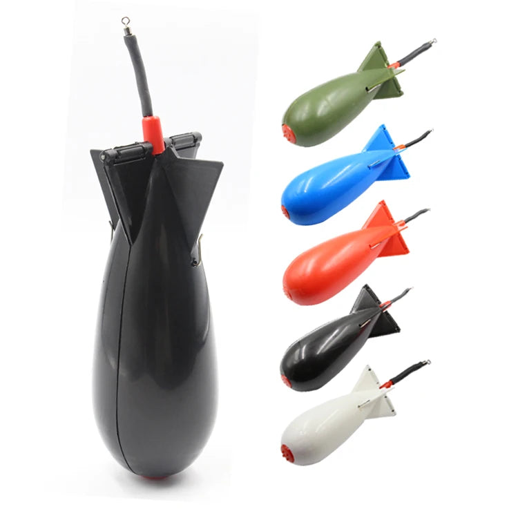 Fishing Floating Water Bomb Bait Rocket Tackle Tool Deep Water Beach Carp