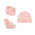3Pcs/Set Newborn Cotton Cap Beanie Soft Infant Nightcap Gloves Socks Set for Baby Boy Girl