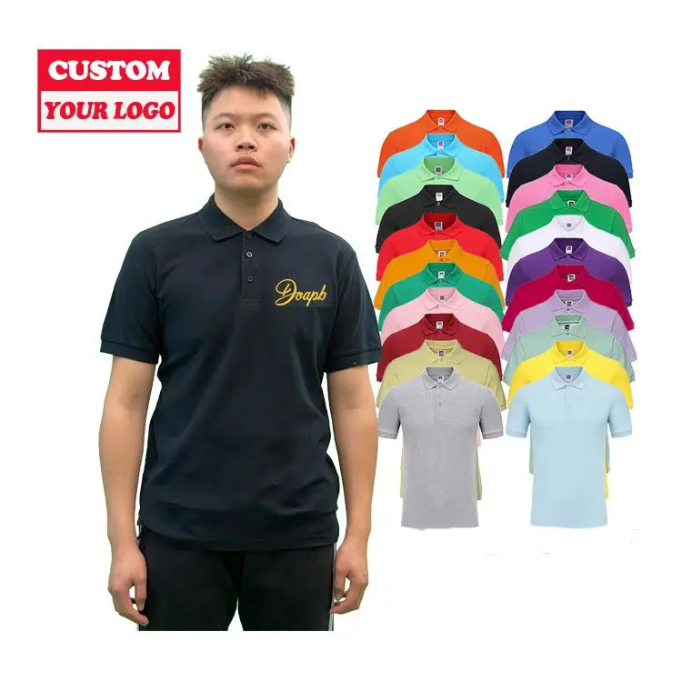 Oem Custom Logo Printed Polo t Shirts Men Cotton Casual Style  Custom Polo Shirt Design