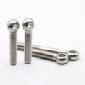 Stainless Steel 304 316 Fully Threaded Rod End Bolts Corrosion Resistant Eye Bolt Metric System