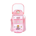 Cute Sanrioed Straw Cup Mymelody Kuromi Cartoon Holiday Gift Girl Double Drink Cup Beauty Children's Plastic Water Bottle