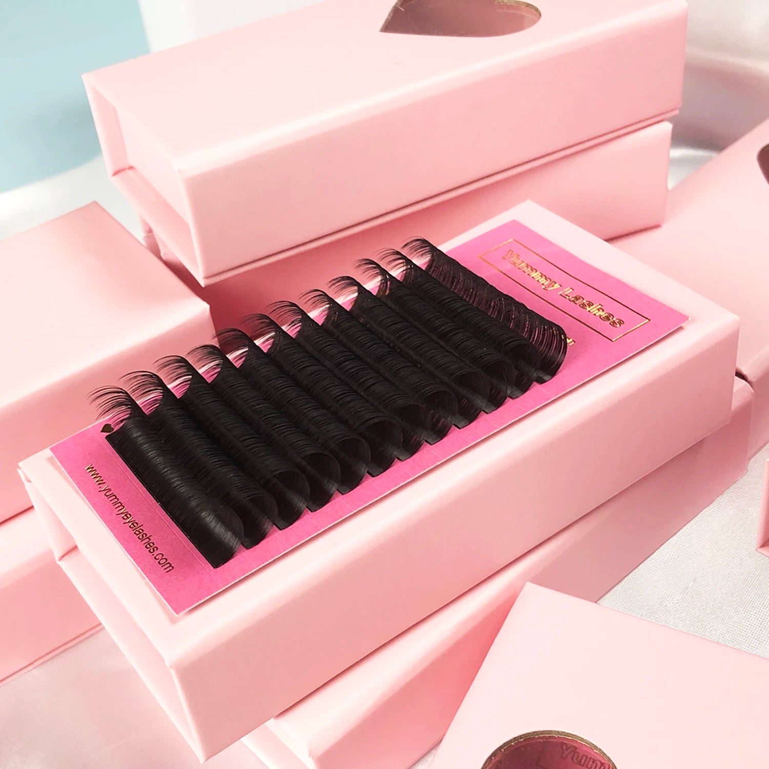 Wholesale Cashmere Individual Eyelash Extension Supplies Private Label Silk Volume Eye Lash Extension Trays With Custom Logo
