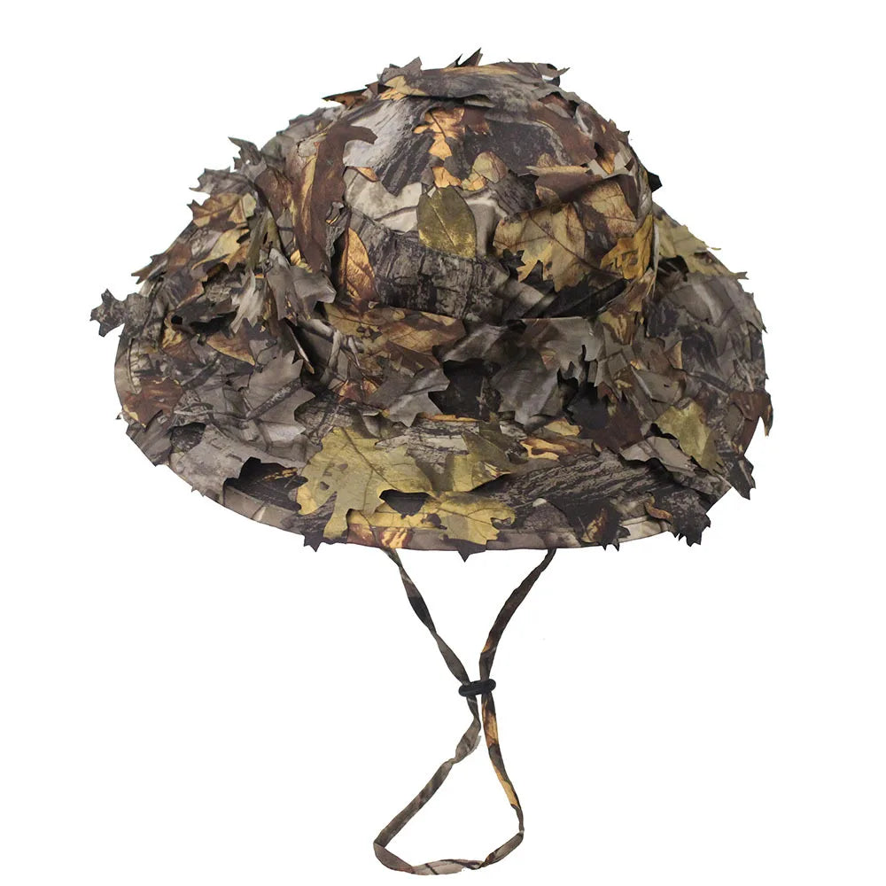 Outdoor Camping Camouflaged Tactical Camouflage Fisherman Hat Mountaineering Camping Sunshade Big Brim Fishing Hat