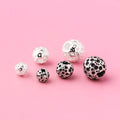 4mm 6mm 8mm 925 Sterling Silver Unique Ball Loose Beads Antique Silver Round Moon Spacer Beads for  Jewelry Making