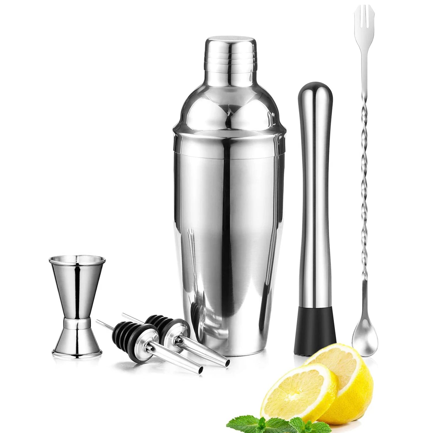 Best Selling Products 6 Pieces 24oz Cocktail Shaker Set Cocktail bar Accessories with Kit De Bartender