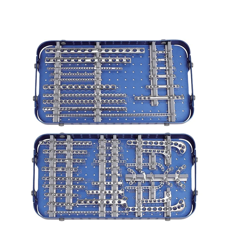 Complete MEDICA Brand Veterinary Trauma Orthopedic Stainless Steel Implants Plate Instrument Kit-Convenient & Long-Lasting