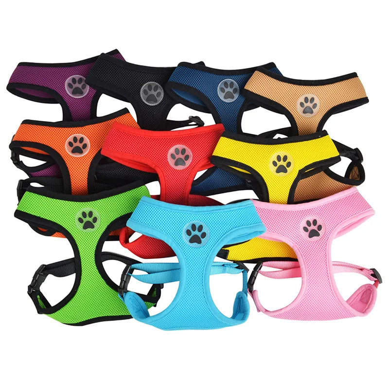 High Quality No Pull Breathable Mesh Sport Big Dog Harness Vest