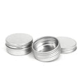 Wholesale Custom  Metal Aluminum Jar Tin Empty Custom Aluminum Lip Balm Container Cosmetic Packaging Tin Can