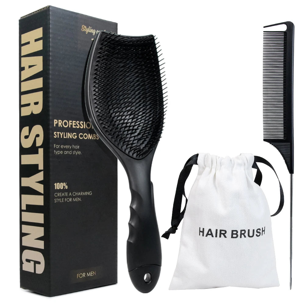 Ship Direct From CALIFORNIA Masterlee Waterproof  Nylon Plastic Vented Paddle Detangling Scalp Massage Hair Brush Sets